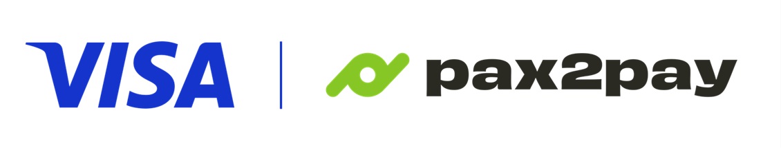 Visa x Pax2Pay Lockup Visa X Pax2pay